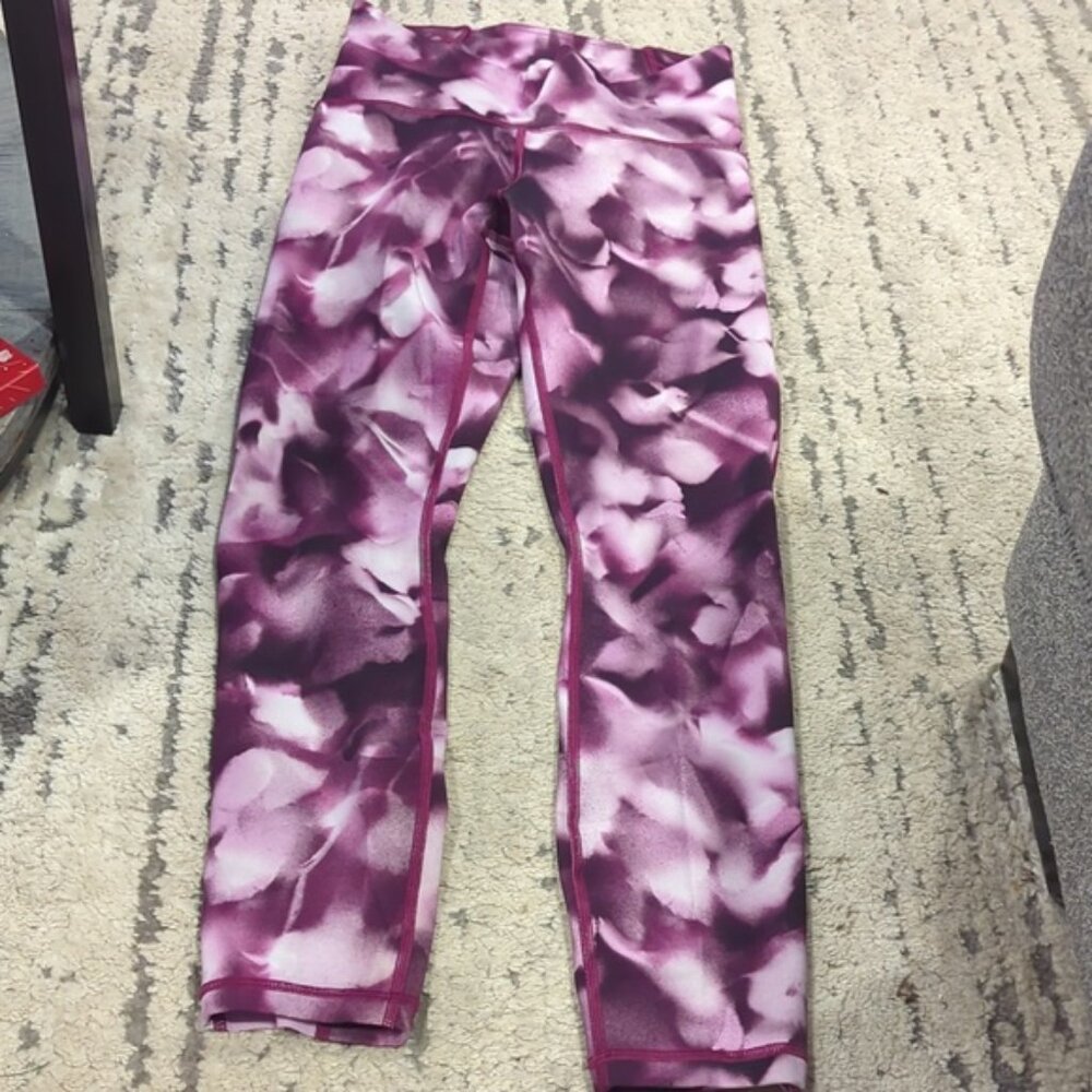 Lululemon Train Times 7/8 Pant *25" Blush Blossom Alpine White Candy Pink - Picture 8 of 9
